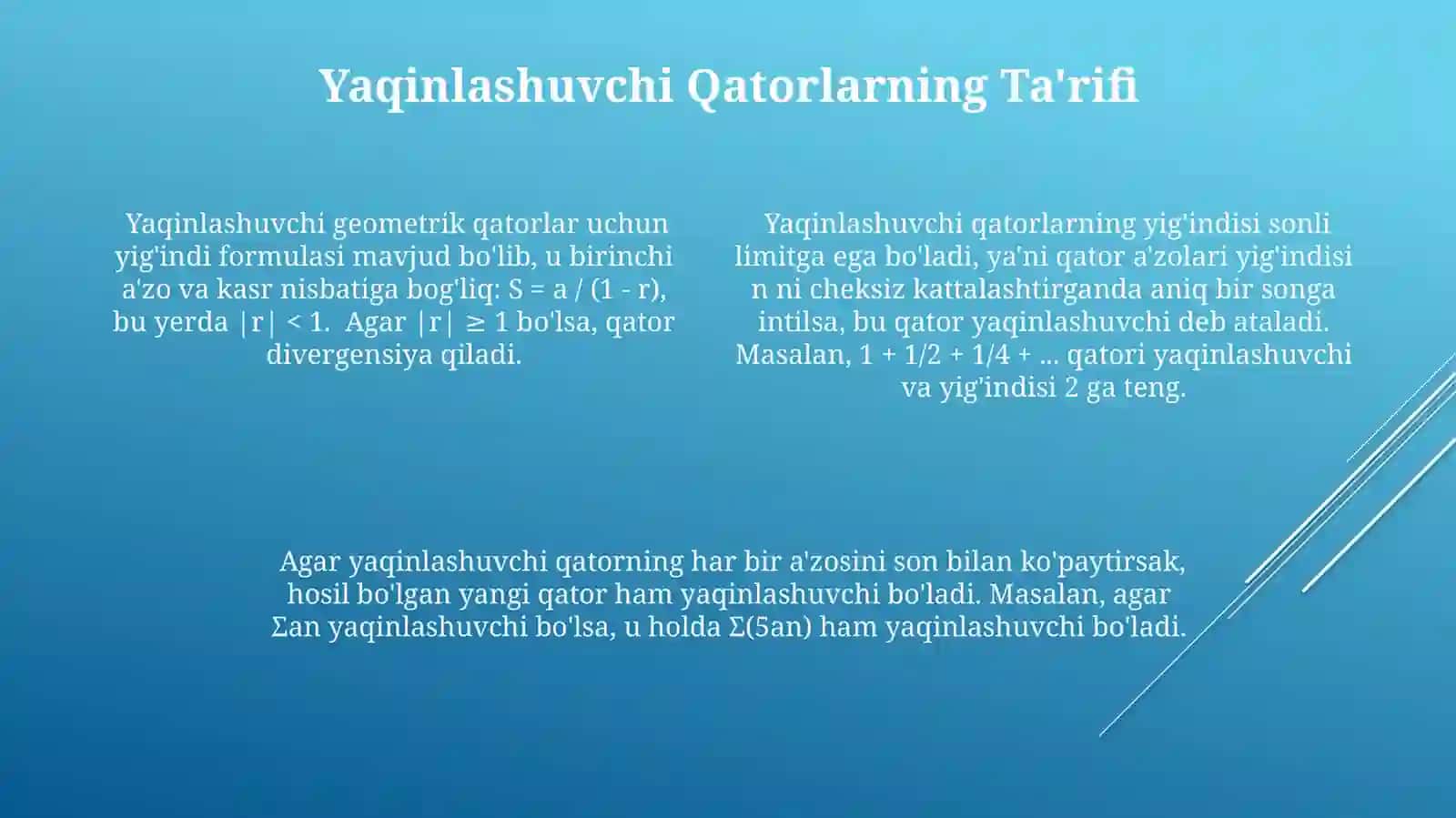 Divergent harmonik qator 4