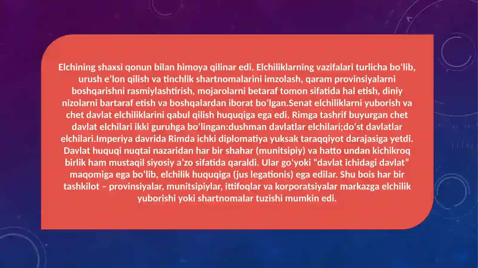 Qadimgi Rim diplomatiyasi va xalqaro aloqalari 4