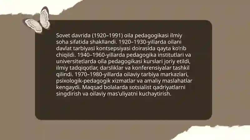 O‘zbekistonda oila pedagogikasi fanining rivojlanishi tarixidan 4