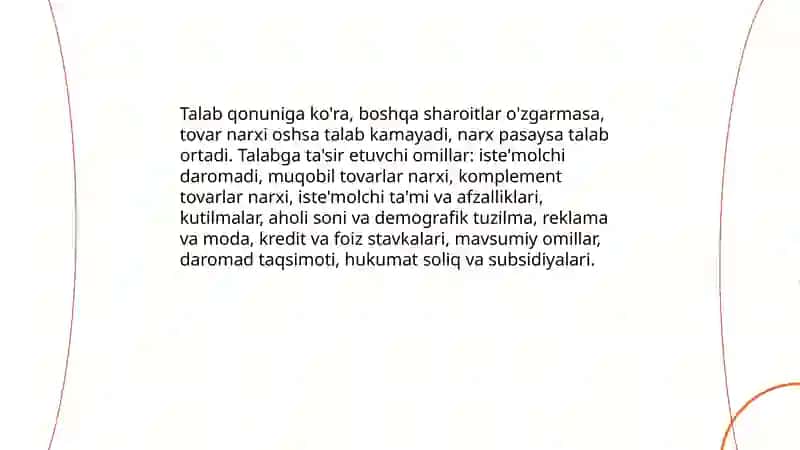 Talab taklif bozor muvozanati 4
