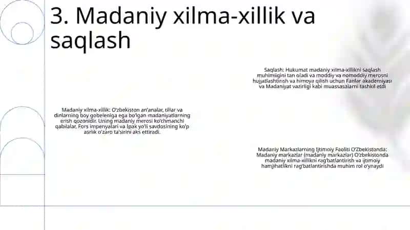Madaniy Markazlarning Ijtimoiy Faoliti OʻZbekistonda 4