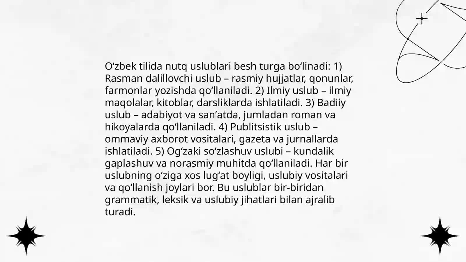 Nutq uslublari Annotatsiya 4