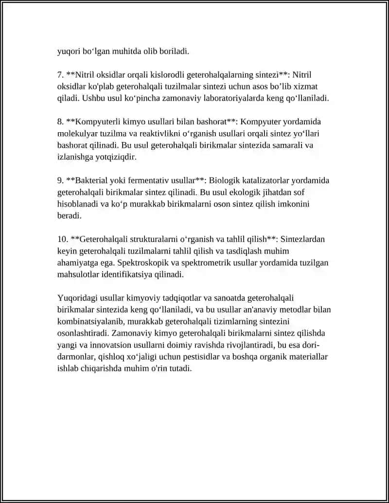 GETEROHALQALI BIRIKMALAR ASOSIDA ISHLAB CHIQARILADIGAN ZAMONAVIY DORI VOSITALARI 4