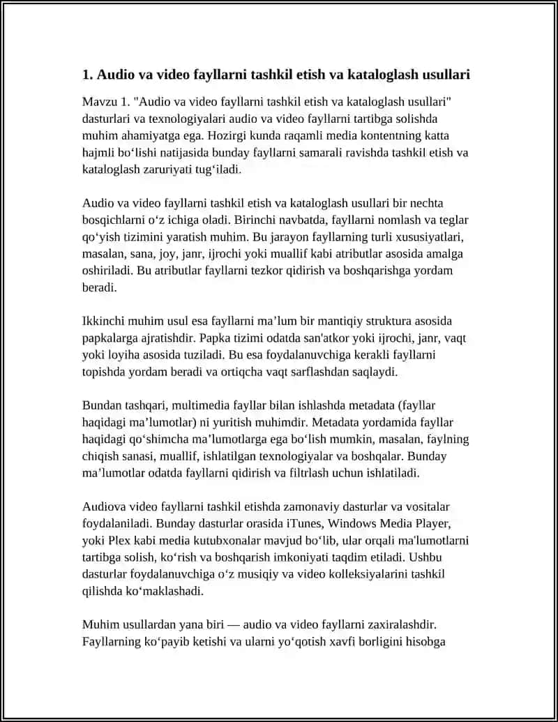 DASTURNING AUDIO VA VIDEO FAYLLARINI BOSHQARISH VA TAHRIRLASH VIDEO MUHARRIRLARI VA ULARNING IMKONIYATLARI.BANDICAM DASTURLARIDAN FOYDALANISH ASOSLARI 4