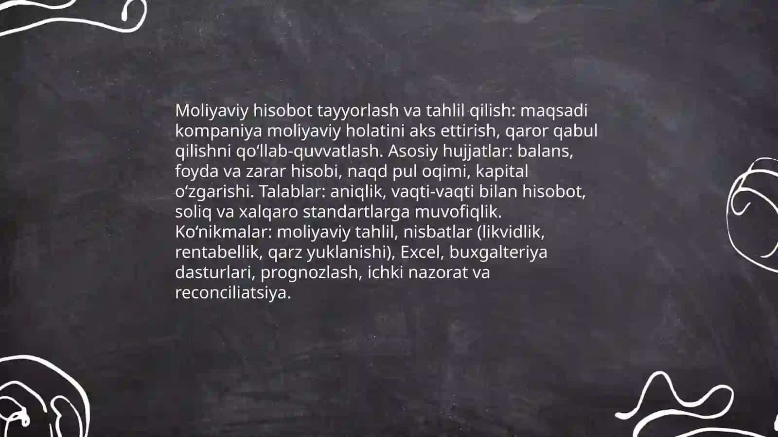 Buxgalter kasbi va unga qo’yiladigan kasbiy talablar 4