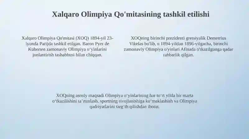 Xalqaro sport harakatining rivojlanishi 4
