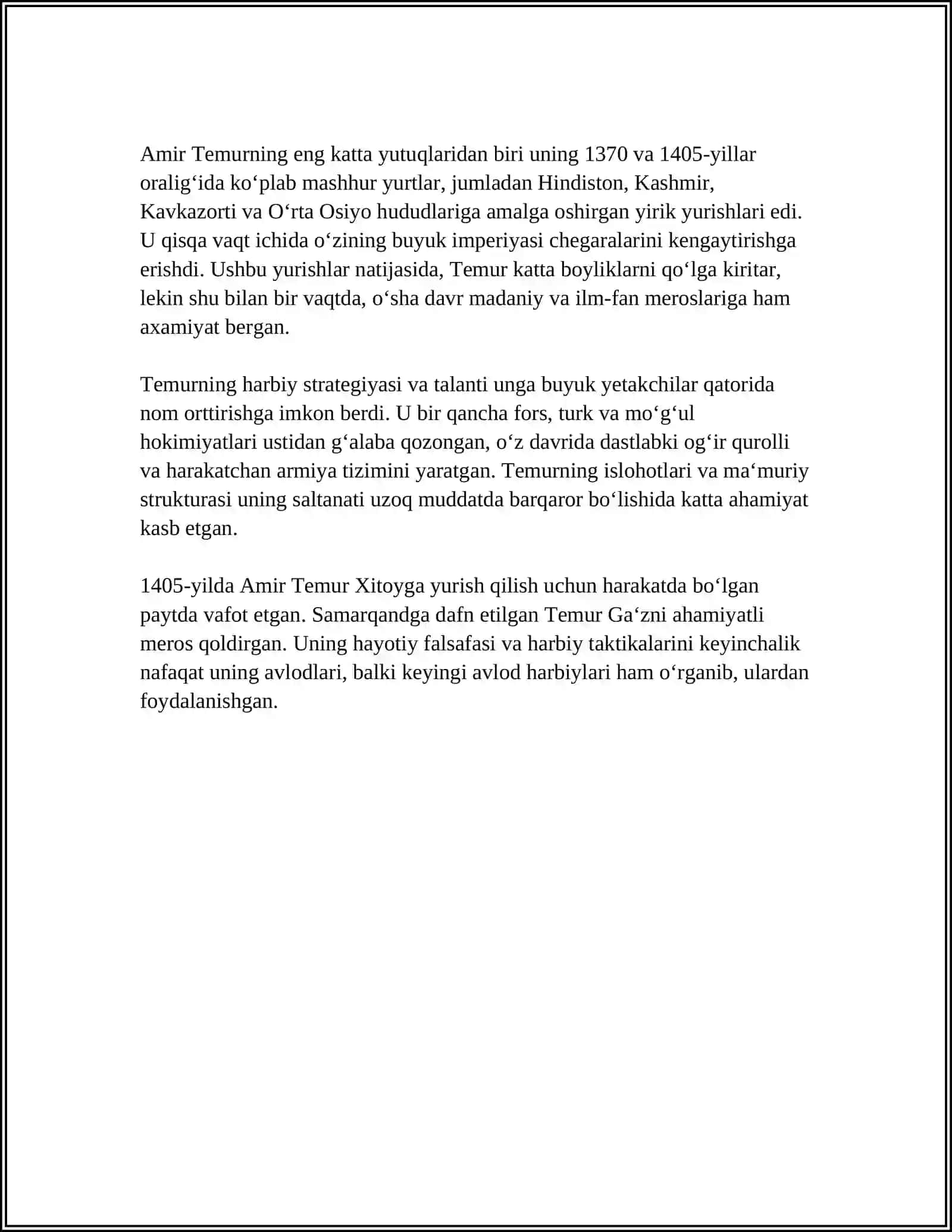 AMIR TEMUR - BUYUK DAVLAT ARBOBI 4
