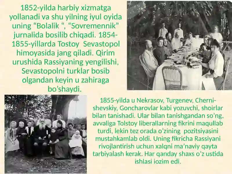 A.N. Tolstoy. Kelib chiqishi yuqori tabaqali slzodalardan edi 4
