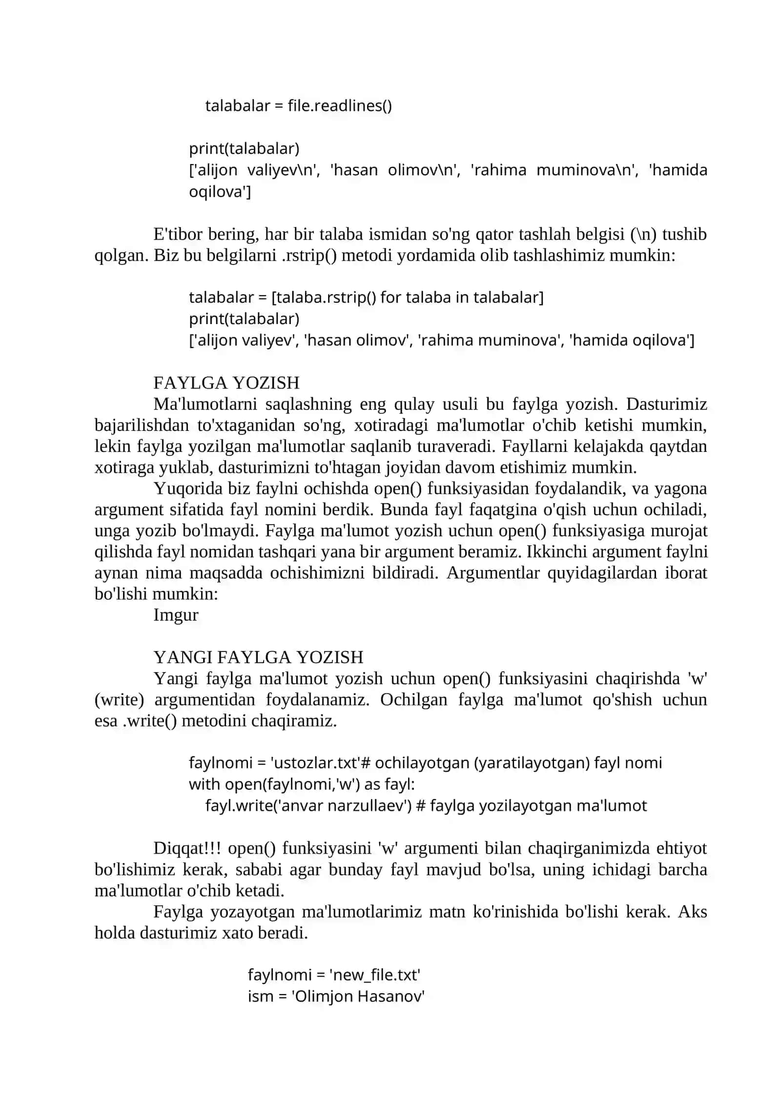5-Mavzu: Inkapsulyatsiya, klassnig xususiyati va metodlari. Dunder metodlari 4
