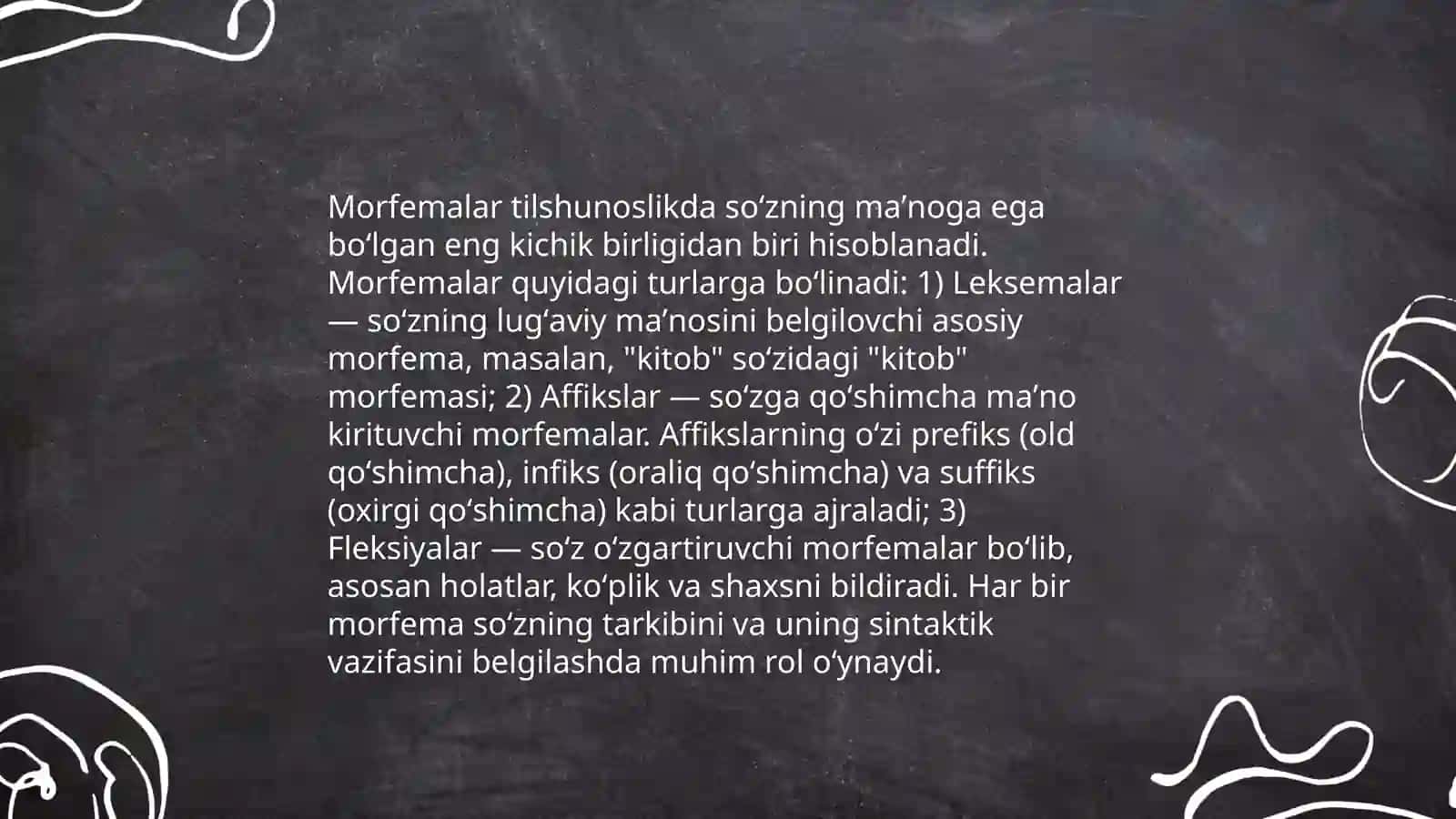 Morfema turlari va ularning lisoniy xususiyatlari 4