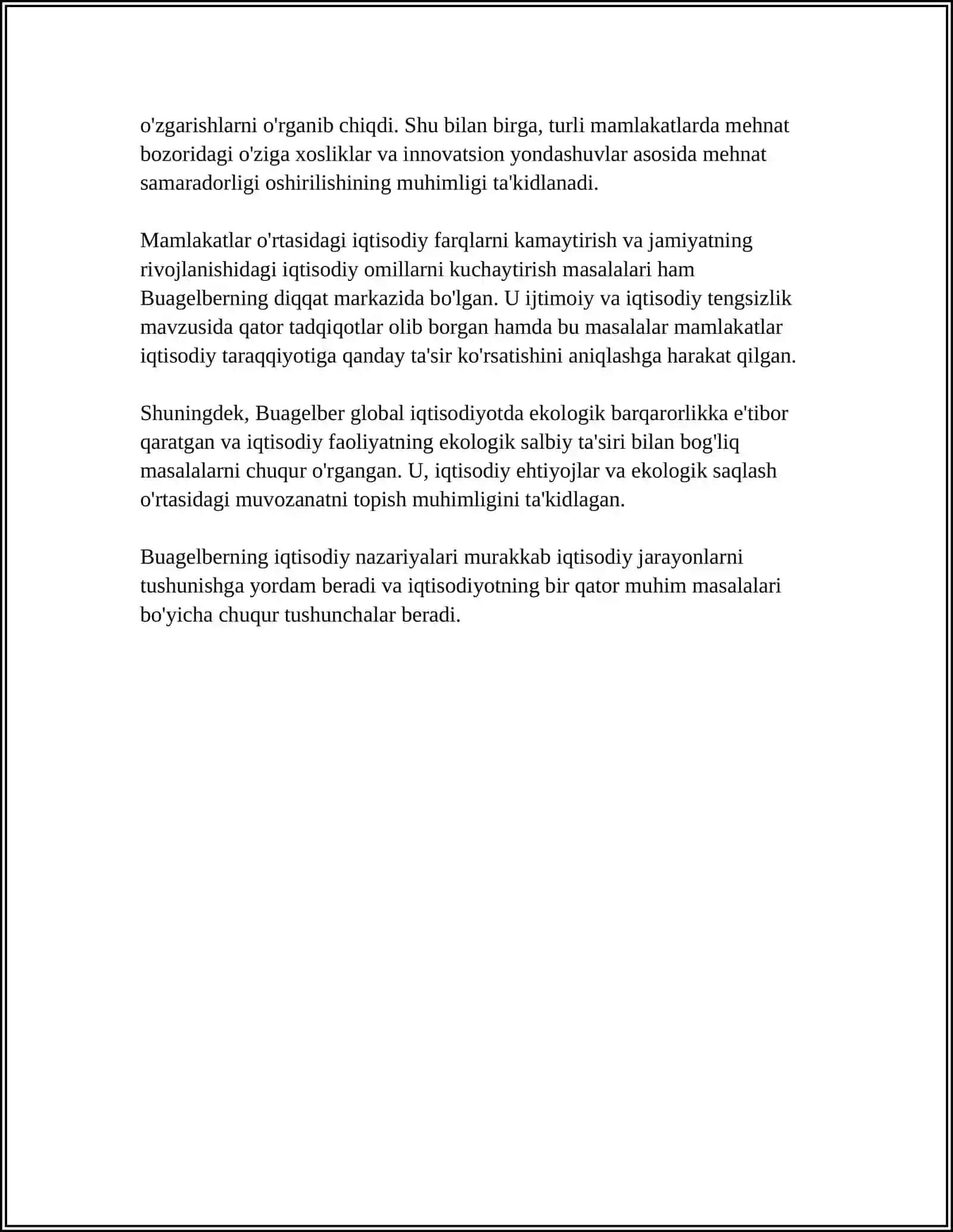 P.BUAGELBERNING IQTISODIY NAZARIYALARI 4