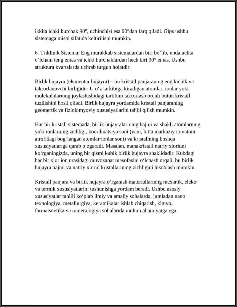 MODDALARNING KRISTALL TUZILISHI 4
