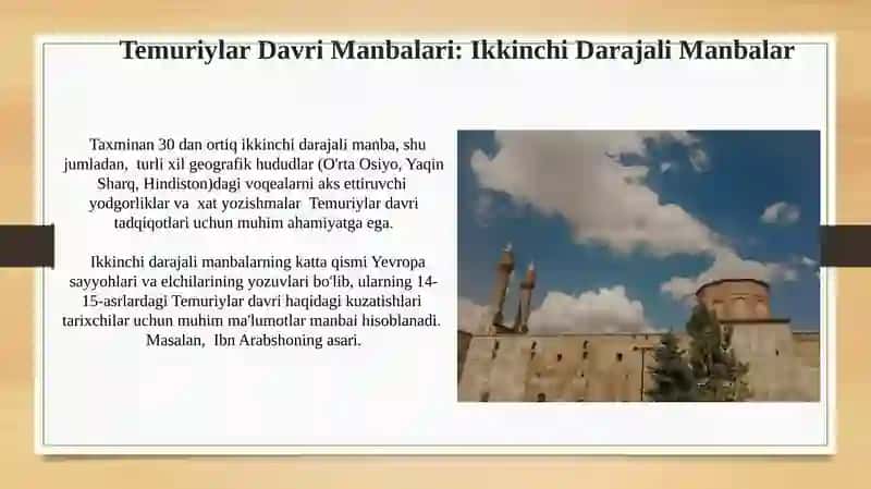 Amir Temur va Temuriylar davri tarixshunosligi 4