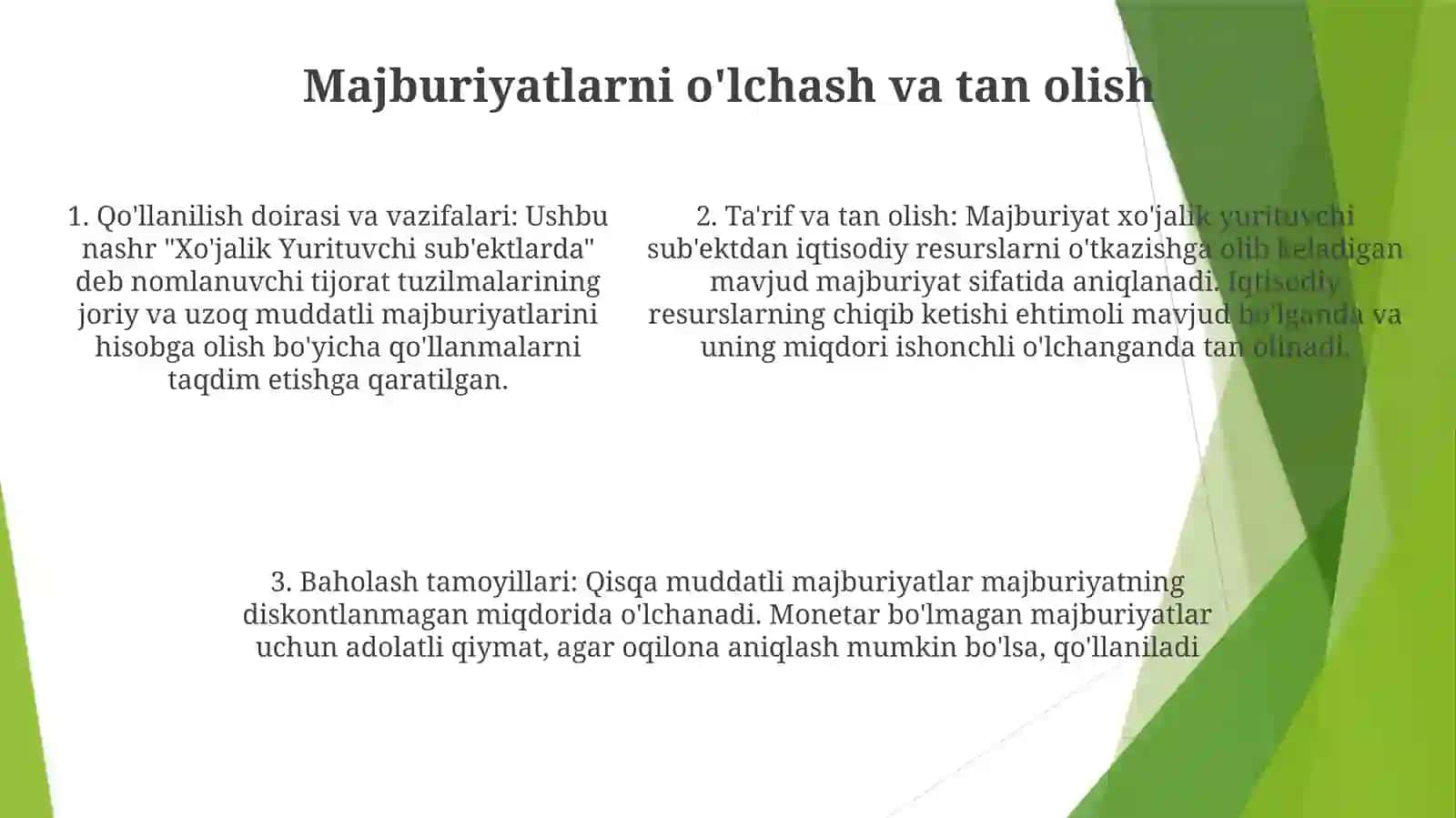 Xo'Jalik Yurituvchi Subyektlarda Joriy Va Uzoq Muddatli Majburiyatlar Hisobi 4