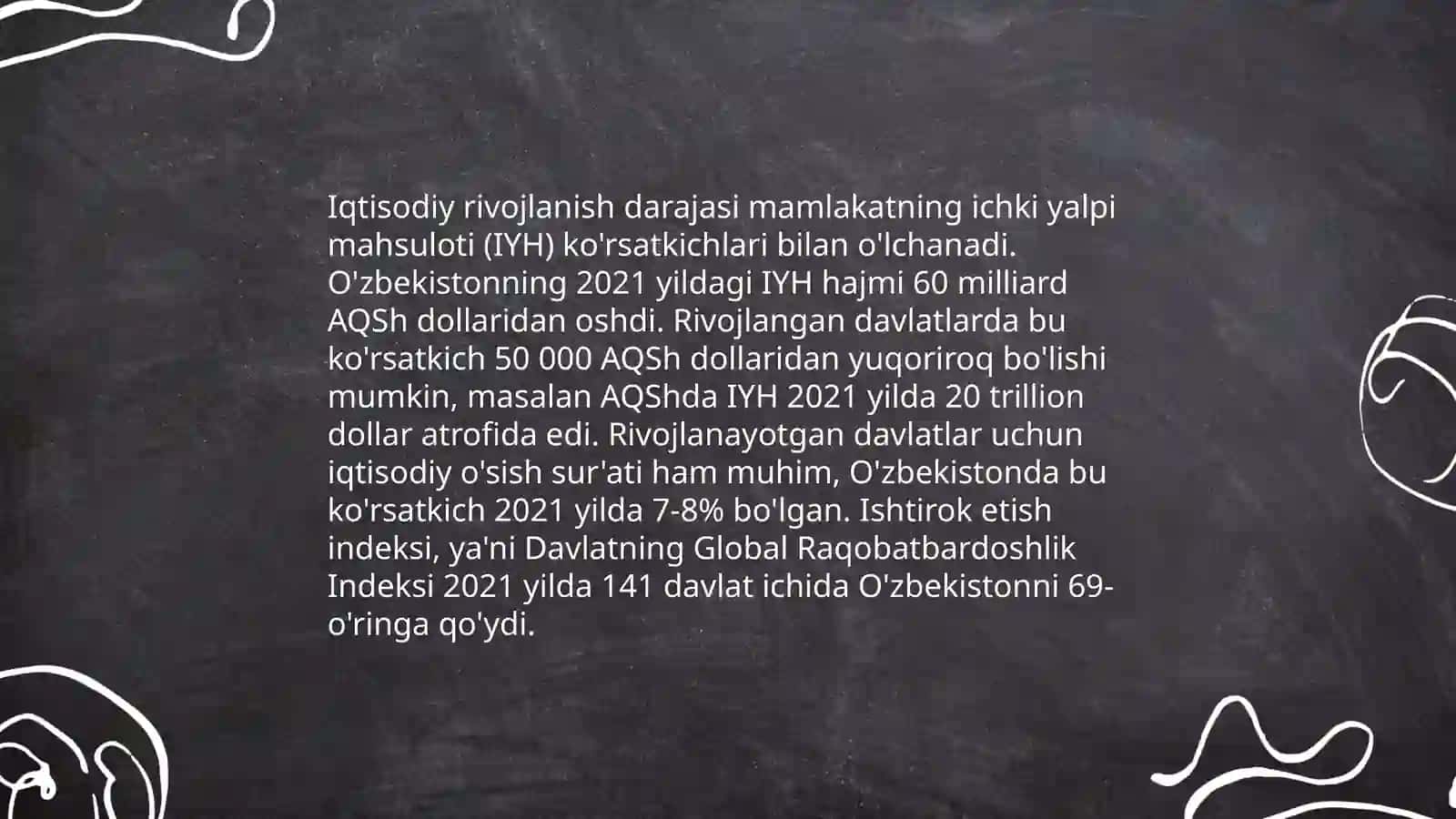 Dunyo mamlakatlarning toifalarga bo’linishi 4
