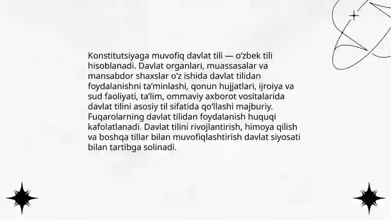 Davlat tili haqidagi qonuning mazmun mohiyati 4