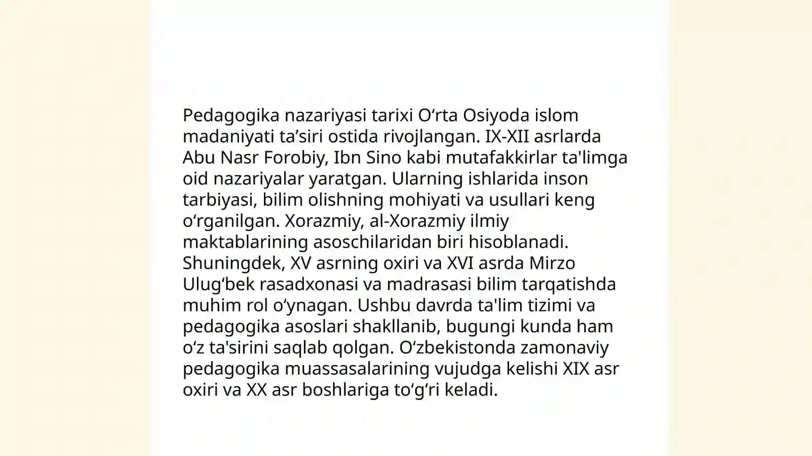 Pedagogika nazariyasi fanining mazmuni va mohiyati, predmeti 4