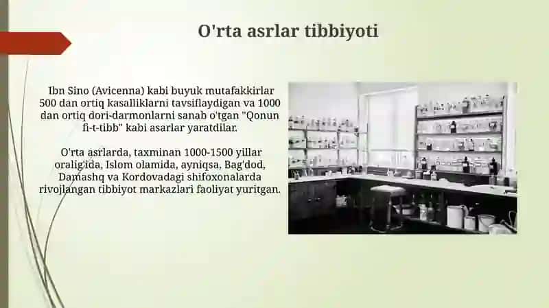 Klinik va nazariy tibbiyot fanlarining fan sifatida rivojlanish tarixi 4