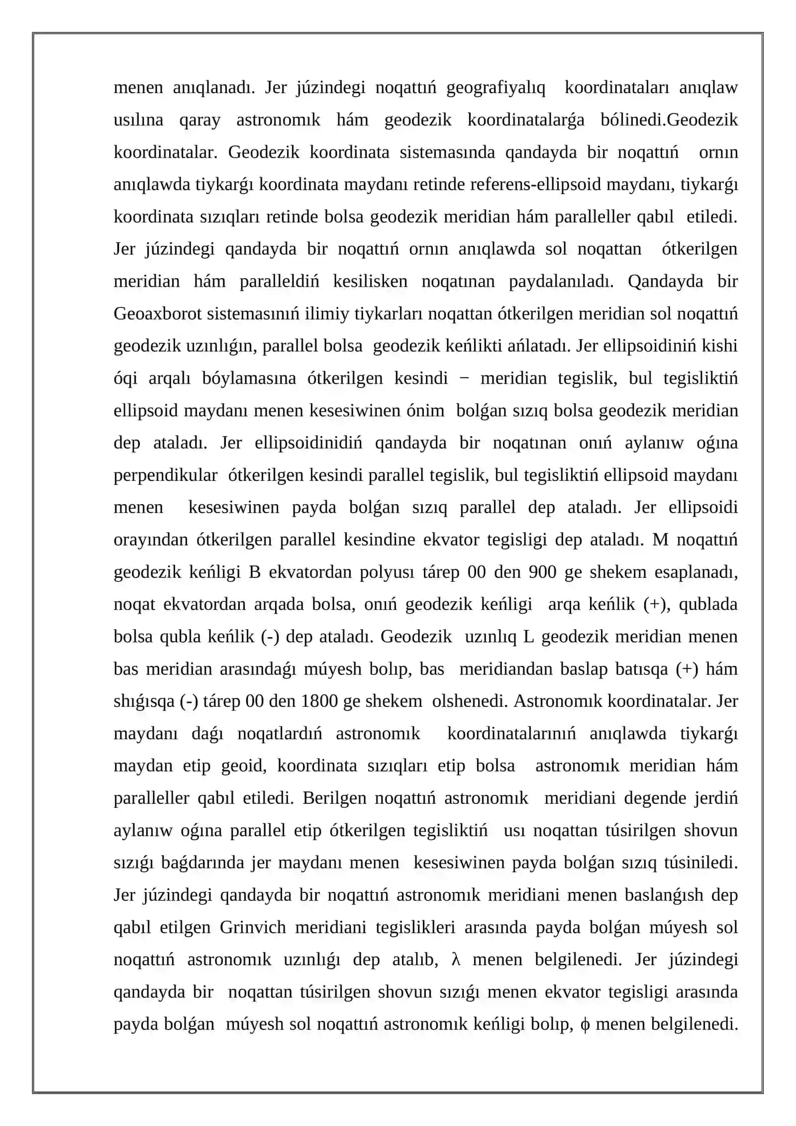 GATda koordinata sistemaları 4