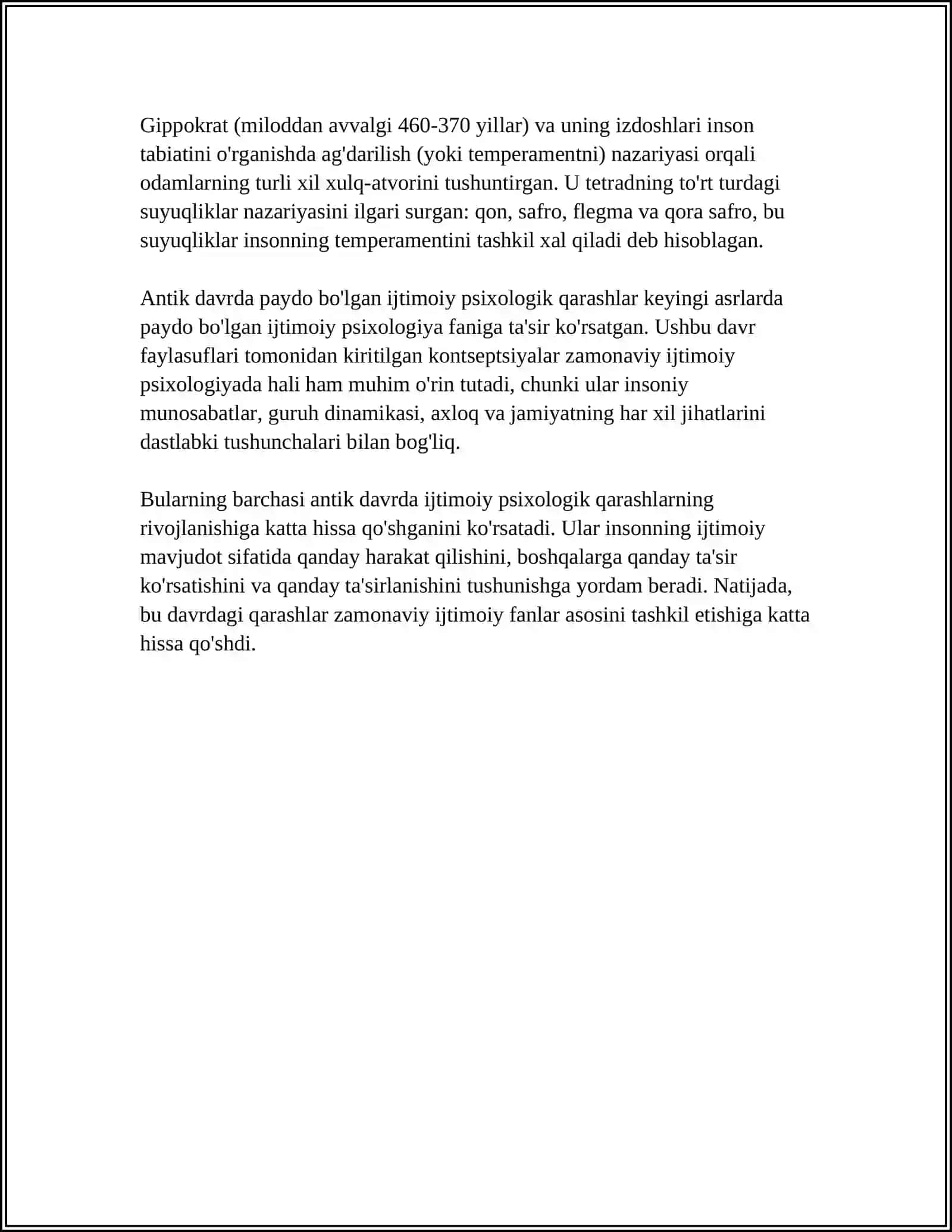 IJTIMOIY PSIXOLOGIK QARASHLARNING RIVOJLANISH TARIXI 4