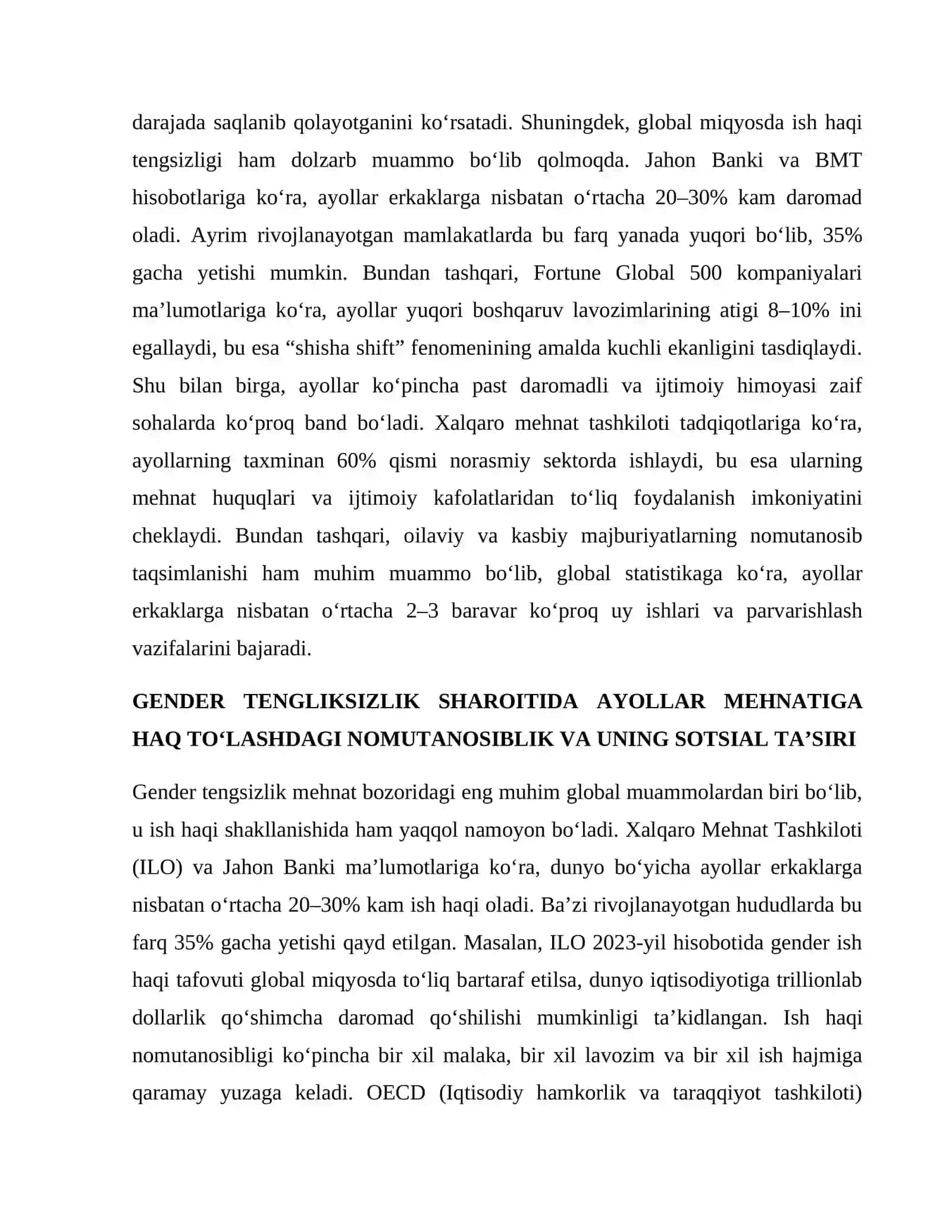 MEHNAT FAOLIYATIDA AYOLLAR DUCH KELADIGAN QIYINCHILIKLARINING SOTSIAL JIHATLARI 4