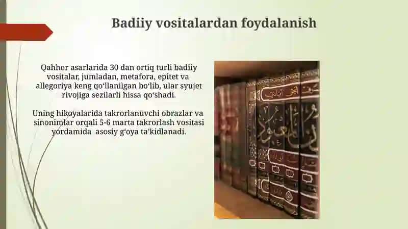 A.Qahhor asarlarida nutq vanotiqlik masalalari 4