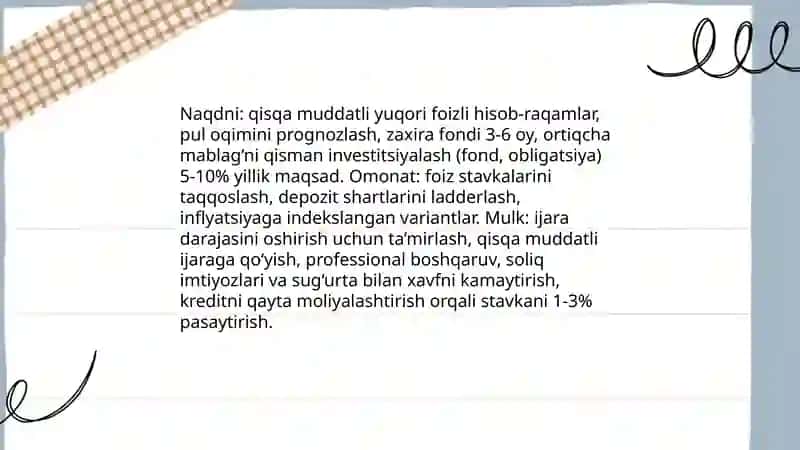 Uy bugʻalteriyasi aktiv va passivlardan foydalanish daromad va harajatlarni optimallashtirish 4