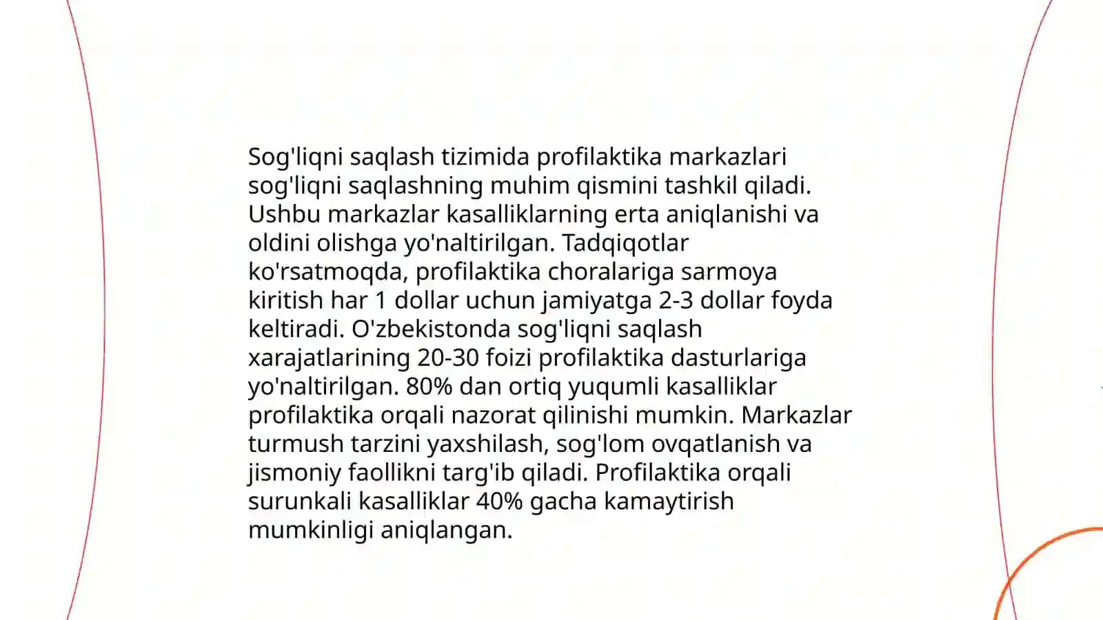 Tibbiy profilaktika markazlari asosiy vazifalari va faoliyati 4
