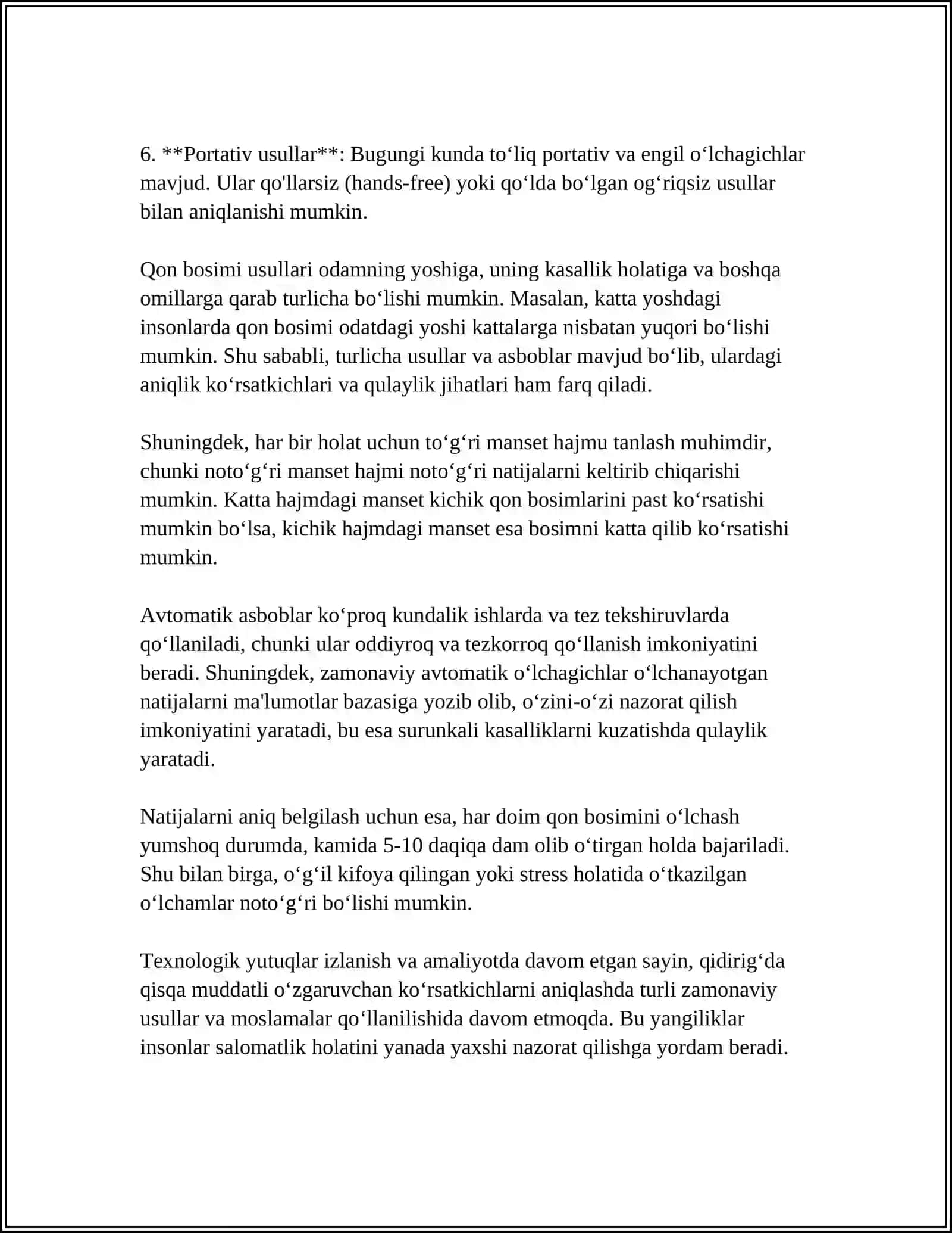 ARTERIAL QON BOSIM VA PERIFERIK PULSNI TIBBIYOTDA AHAMIYATI 4