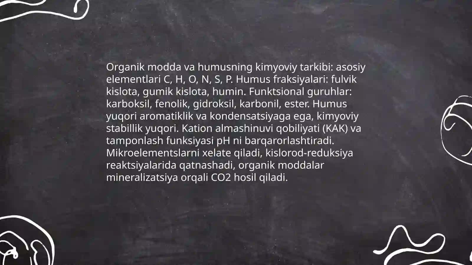 Tuproqning kimyoviy tarkibini organish 4