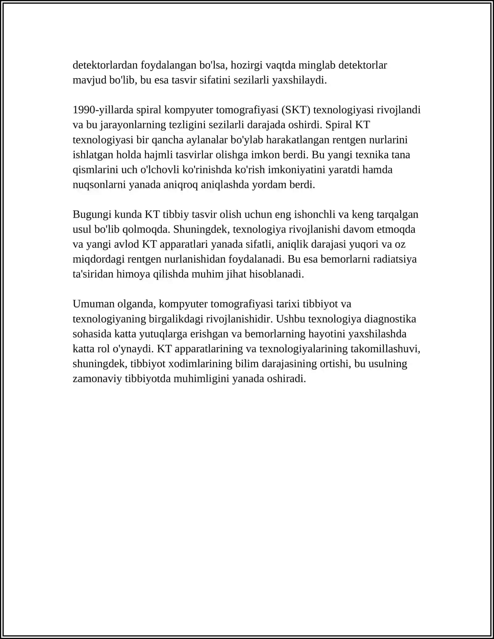 KOMPYUTER TOMOGRAFIYASI VA UNI ISHLASHINING FIZIK ASOSLARI 4