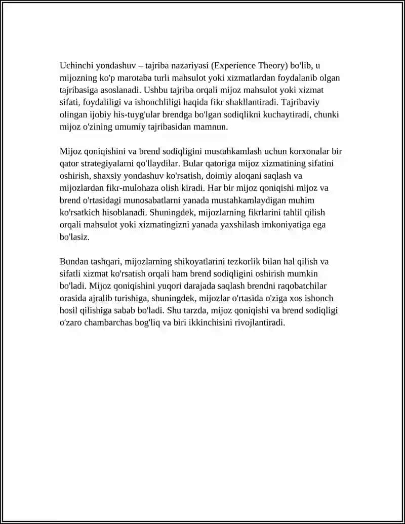 THE ROLE OF CUSTOMER SATISFACTION IN BUILDING BRAND LOYALTY 4