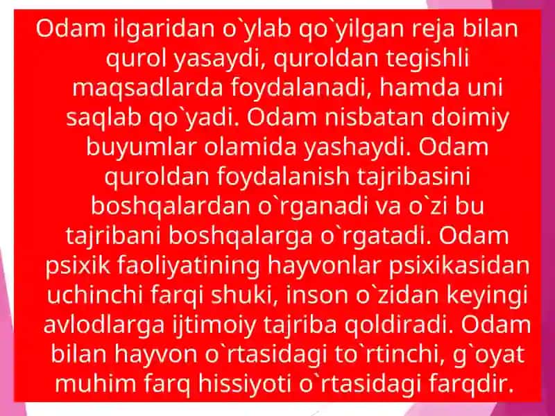 Inson psixikasining ontogenezda rivojlanishi 4