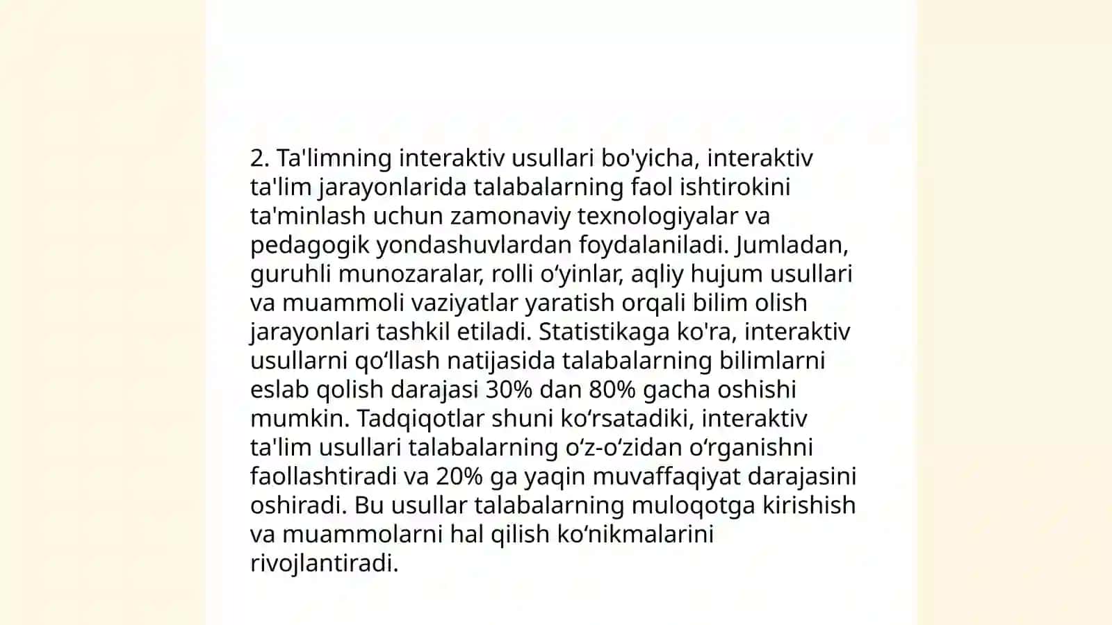 Talimning asosiy metodlari 4