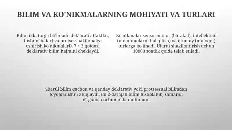 Talabaning kognitiv faoliyati va uning tuzilishi 4