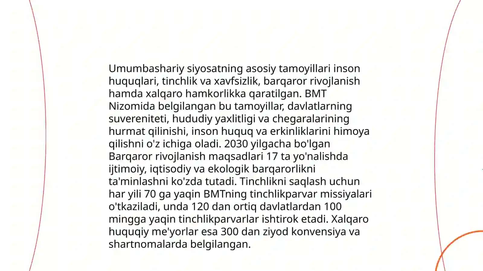 Milliy manfaatlardan kelib chiqqan xolda umumumbashariy siyosat olib borish 4