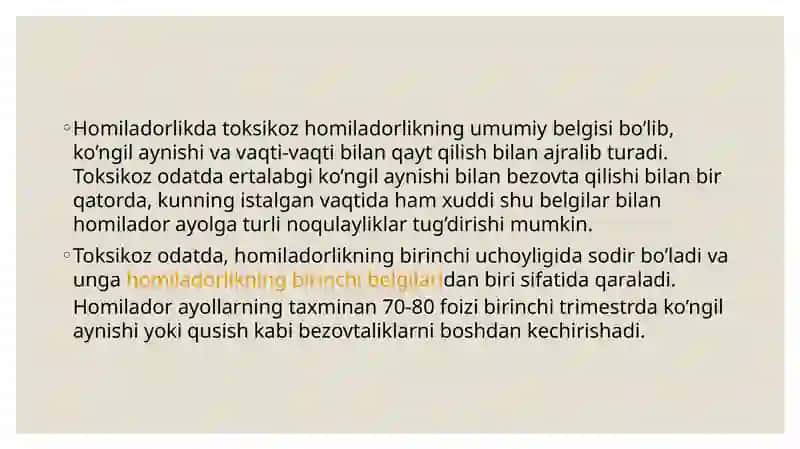 Homiladorlikda toksikoz 4