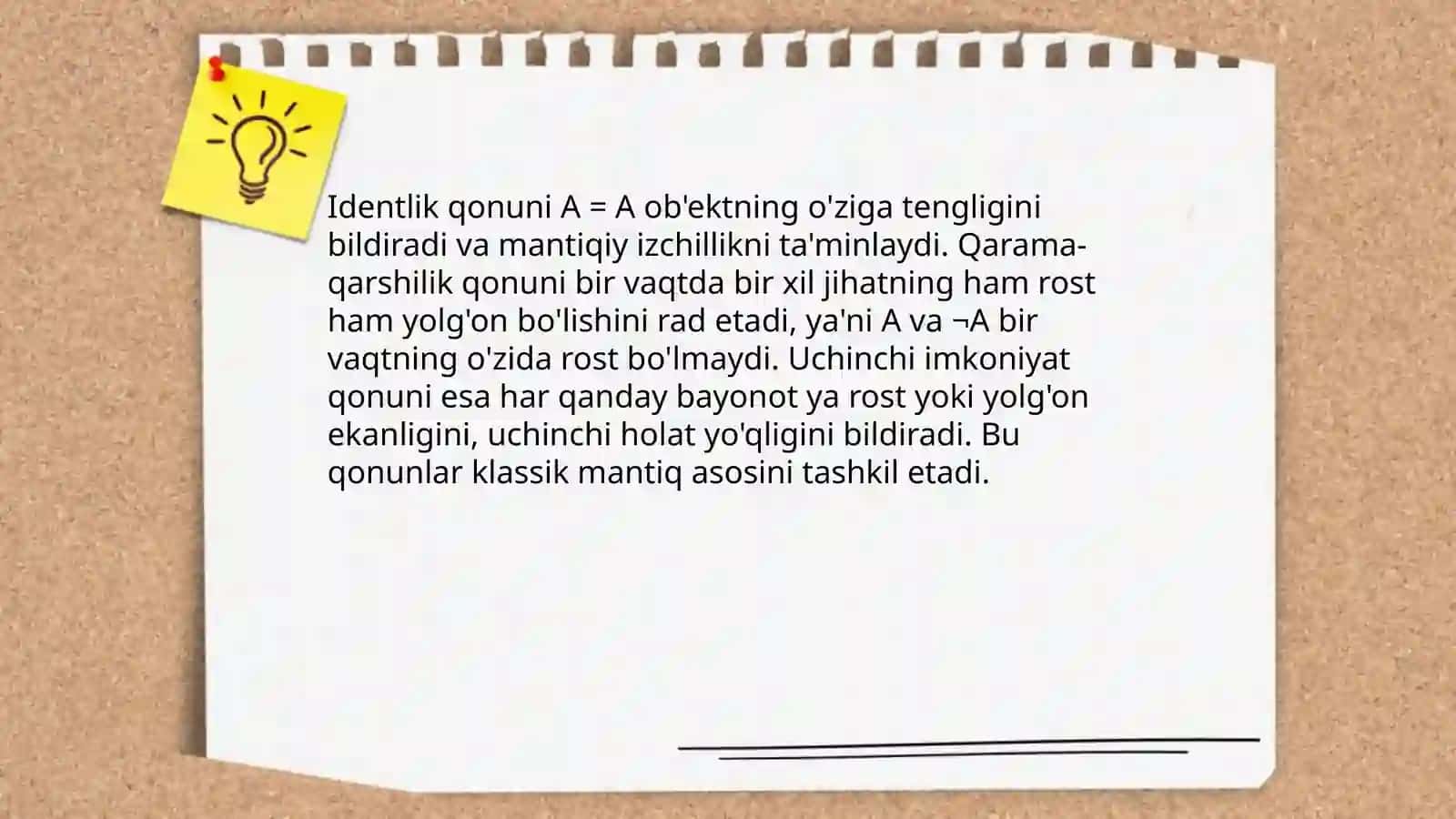 Mantiq tafakkur shakllari va qonunlarini o'rganuvchi fan sohasi sifatida 4