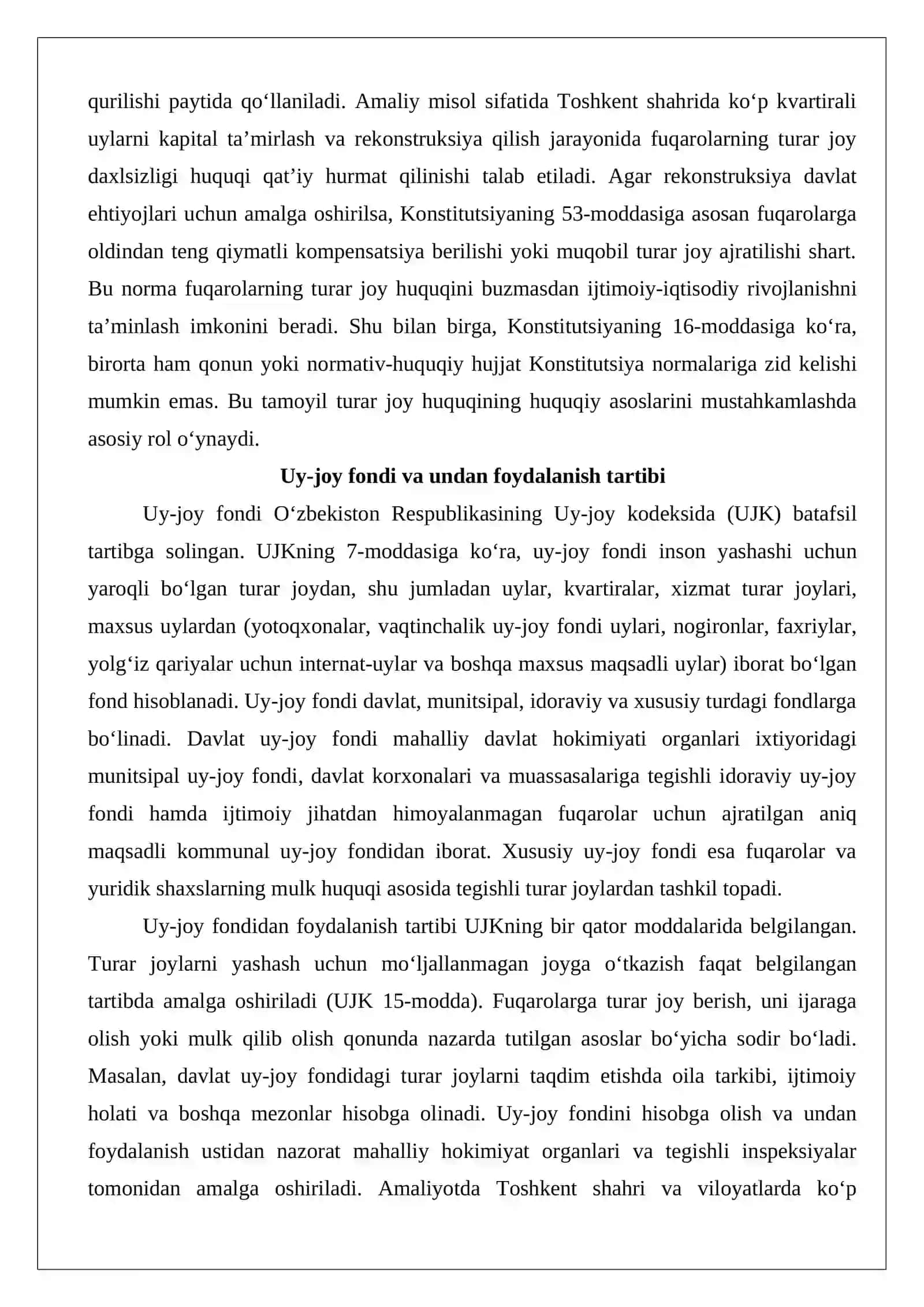 Fuqarolarning turar joy huquqlariga taalluqli, kommunal xizmat va obodonlashtirish sohasidagi ma’muriy huquqbuzarliklar tarkibi 4