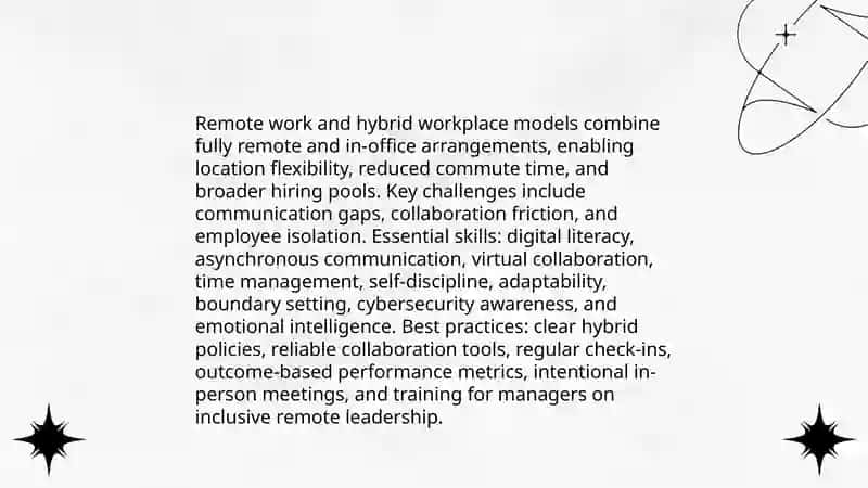 The future of work: discuss the changing landscape of work and what skills are necessry for success 4