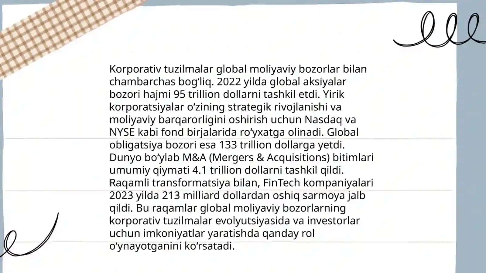 Xalqaro moliyaviy instrumentlar bozorida korporativ tuzilmalar ishtiroki 4