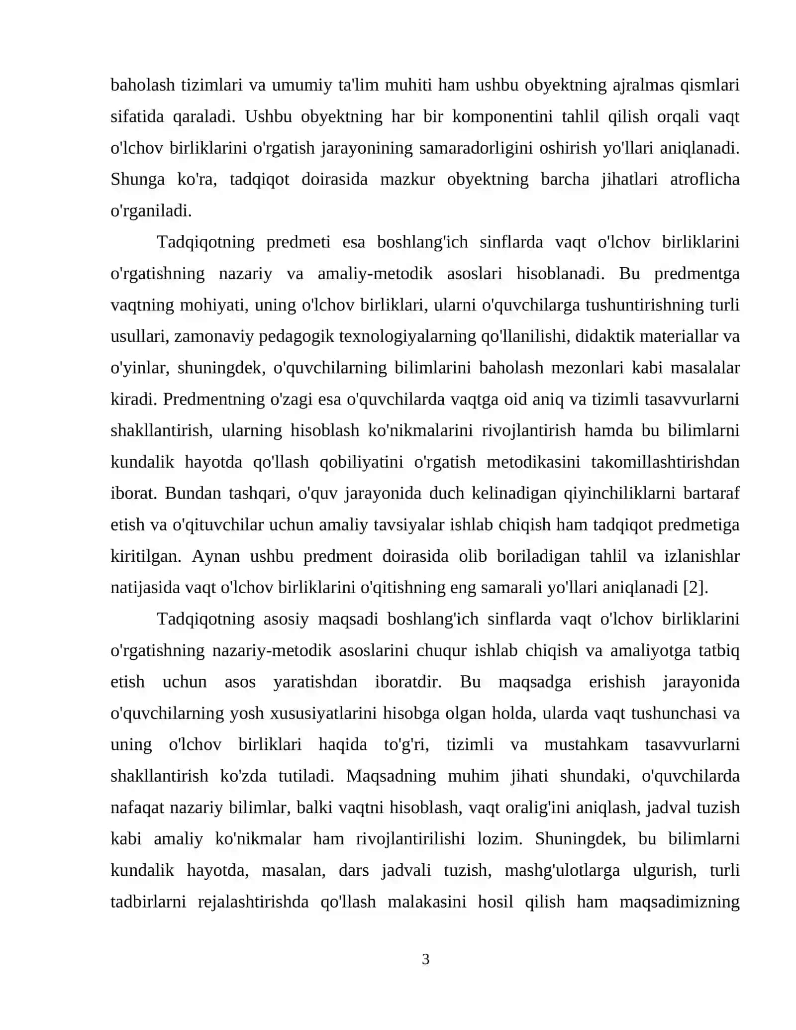Boshlangʼich sinflarda vaqt oʼlchov birliklarini oʼrgatish metodikasi 4