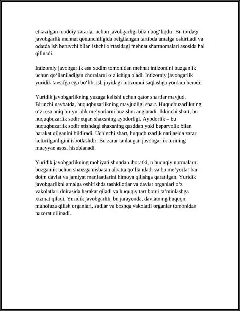 YURIDIK JAVOBGARLIK VA ULARNING TURLARI 4