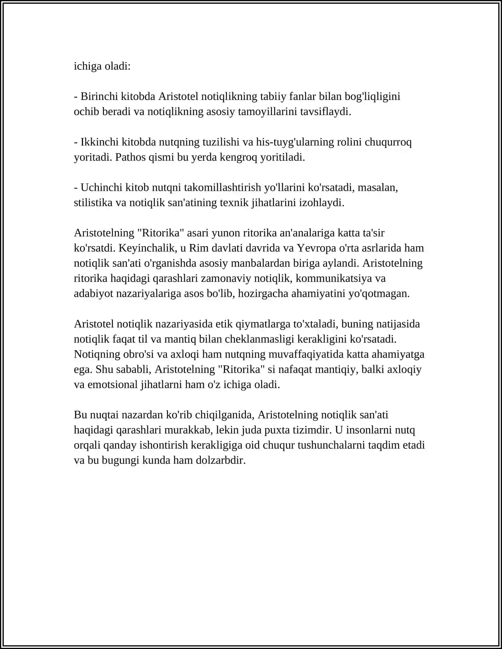 ARISTOTEL VA LISIY NOTIQLAR HAQIDA 4