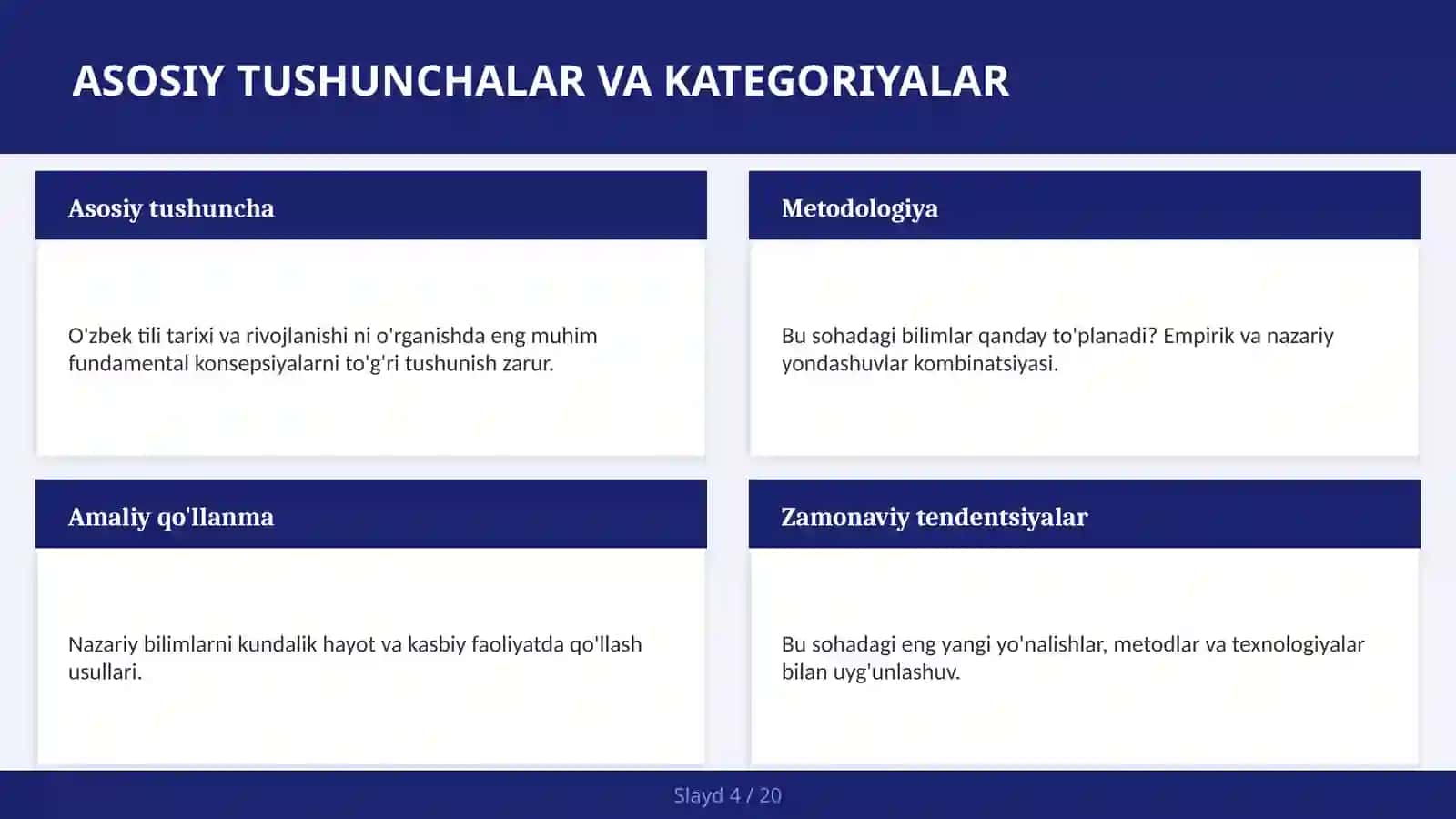 O'zbek Tili Tarixi va Rivojlanishi 4