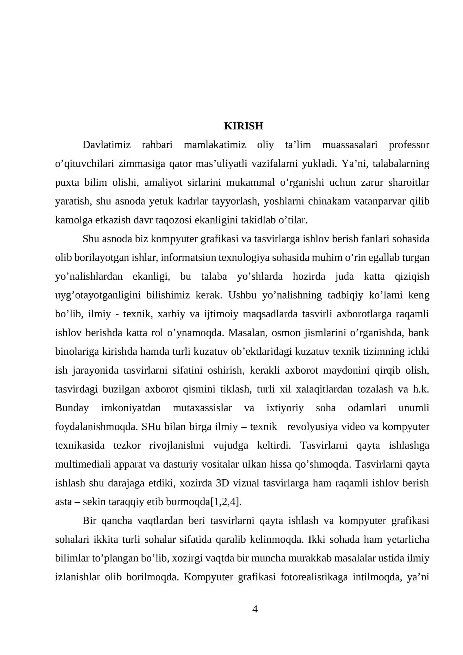 Zamonaviy neyron tarmoqlarning arxitekturalari va ularning nutq signallari va tasvirlarni tanib olishda qo’llanilishi 4