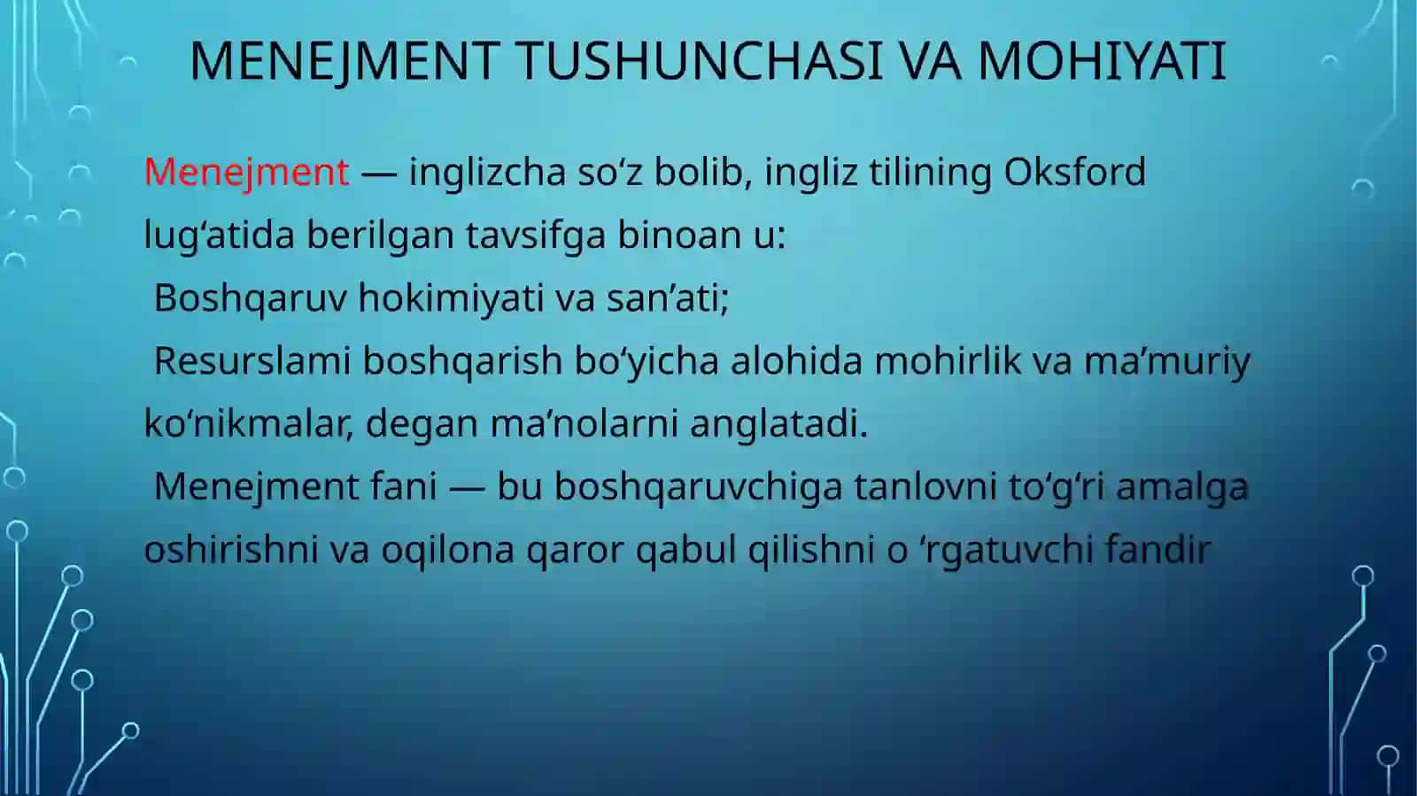 MENEJMENTga kirish 4