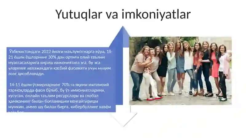 O'smirlik davri: 14-15 yoshdan 21-23 yoshgacha 4