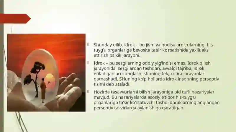 Dunyoni estetik idrok etishda badiiy asarlarning ahamiyati. Taqdimot 4