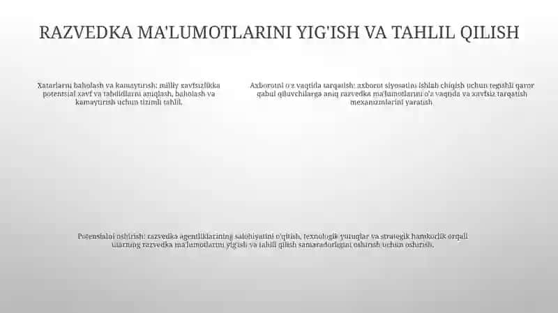 Milliy Xavfsizlikni Ta'Minlash Borasida Amalga Oshirilayotgan Ishlar 4